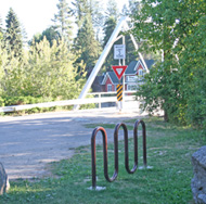 Bike Rack near the bridge